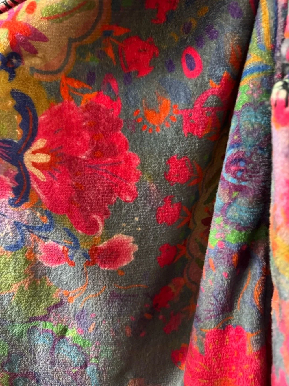 NATURAL LIFE Floral Open-Front Cardigan Kimono Small/Medium - Picture 2 of 7